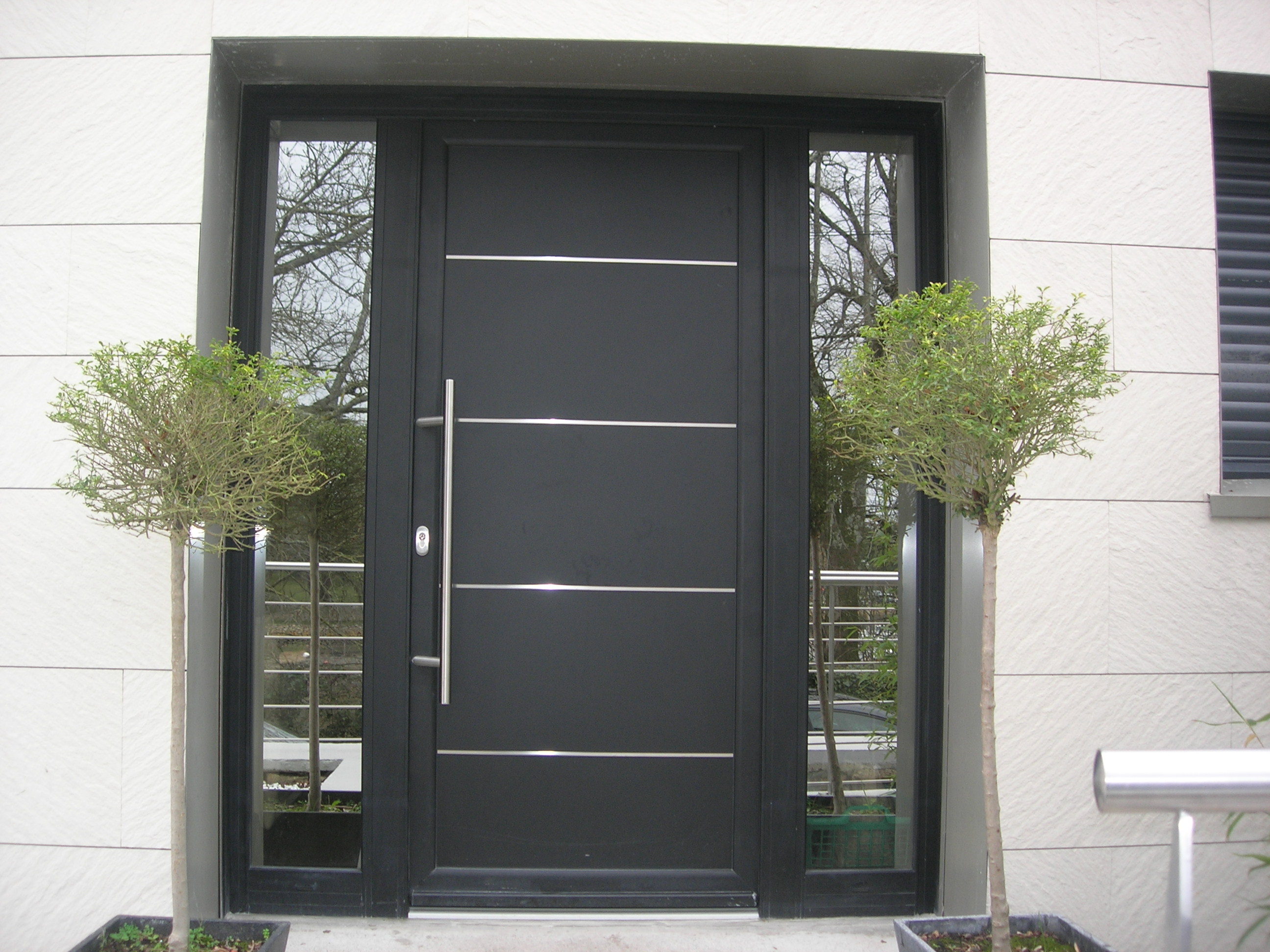 PE ALU (1) Porte d'entrée alu 9005