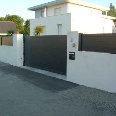 Portail alu couliissant