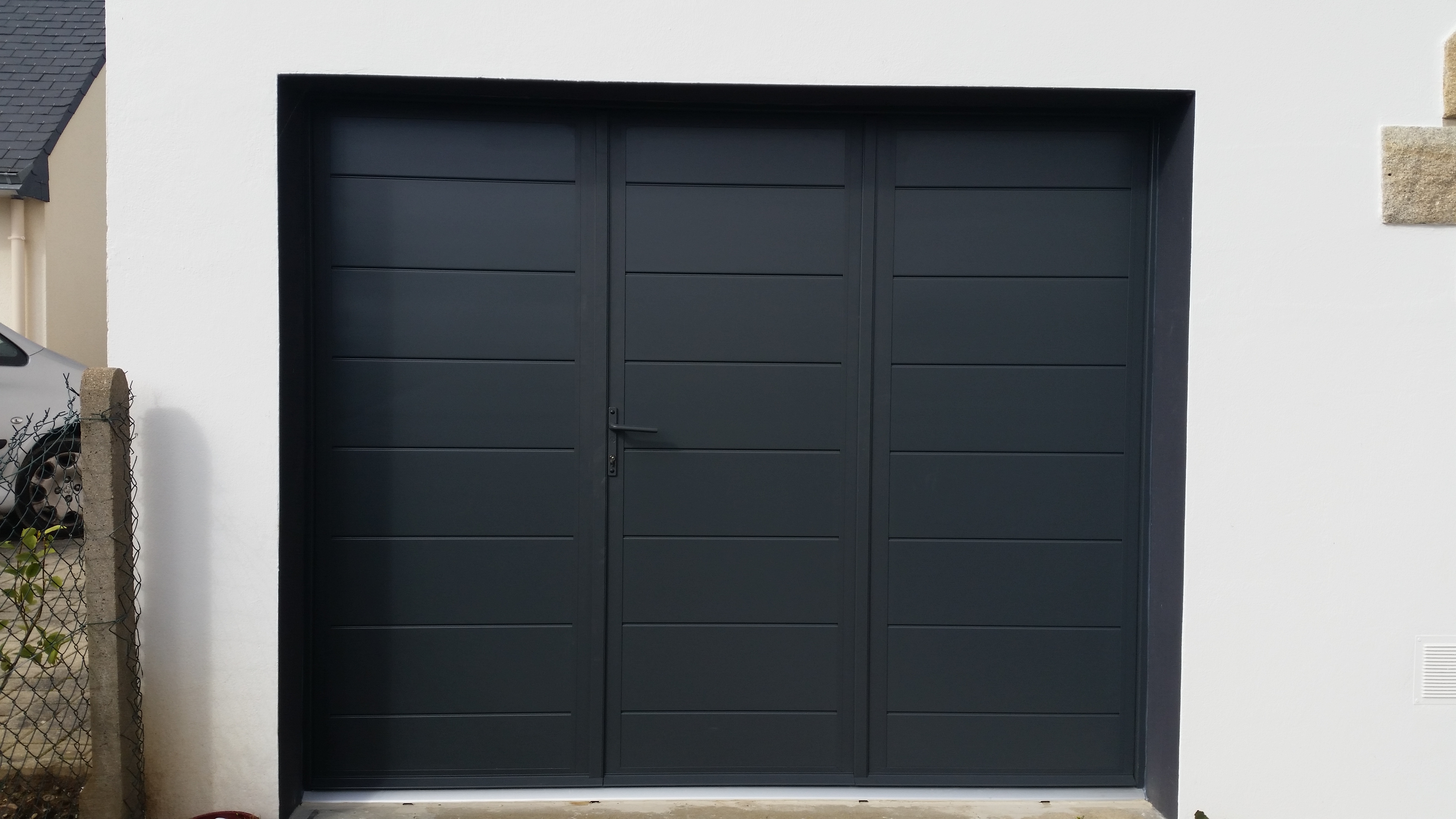 PG OF ALU 7016 Battante Porte de garage battante aluminium