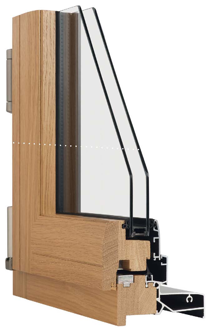 Fenêtre mixte bois/alu profilé Minco Fenêtre mixte bois/alu profilé Minco
