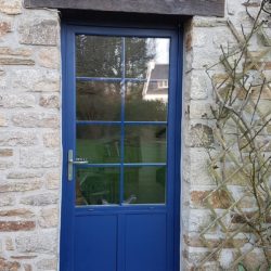 AFP29 PE ALU Moelan sur Mer rectange ext Porte d'entrée aluminium extérieure en forme rectangulaire