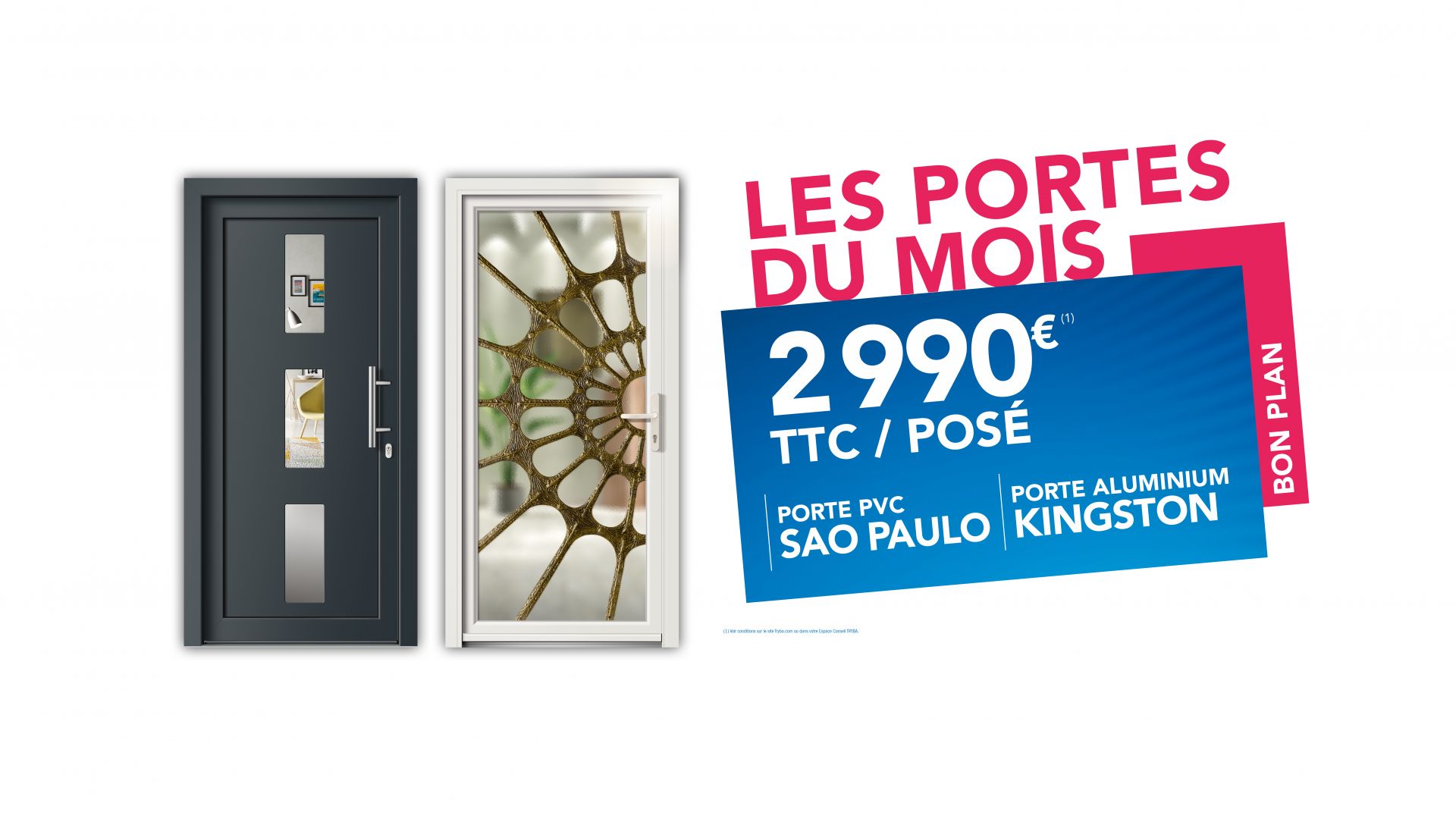Portes d'entrée du mois de juillet 2020 chez TRYBA