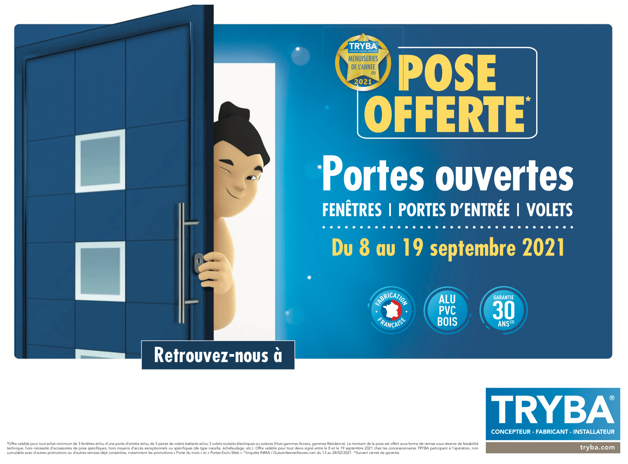 Visuel portes ouvertes TRYBA AFP29 Portes ouvertes TRYBA AFP29
