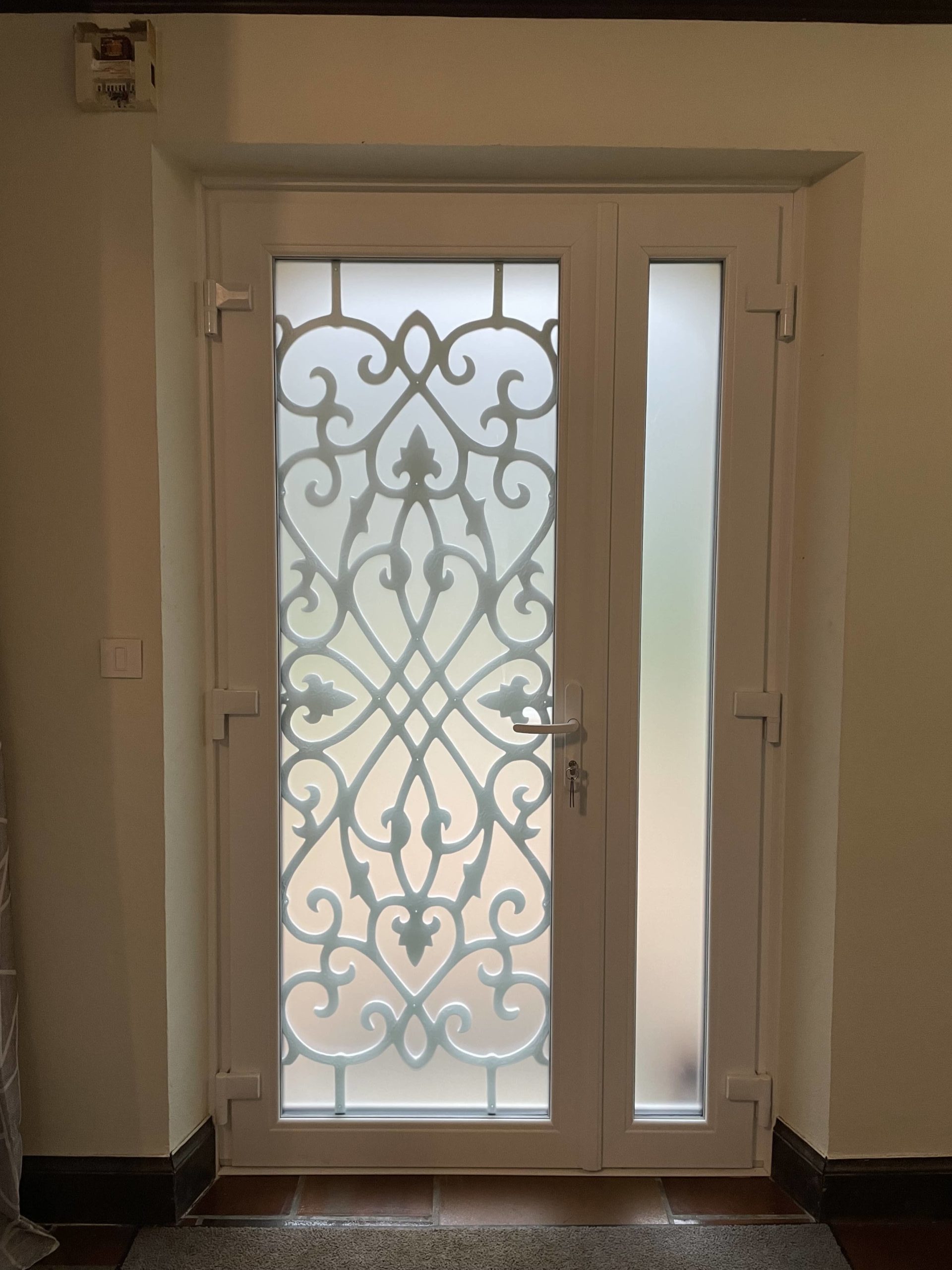 Porte d'entrée vue de l'intérieur