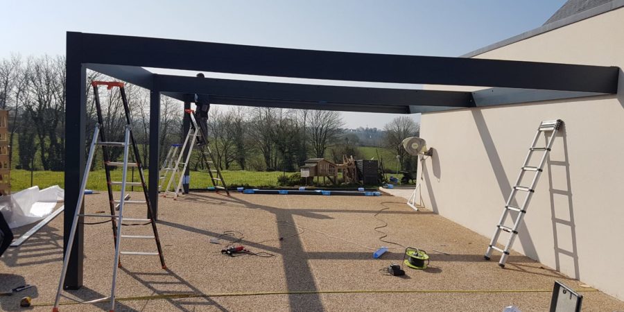 pose carport elliant Installation d'un carport Li-Su des Temps