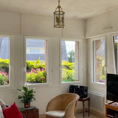 Vue intérieure des fenêtres aluminium TA84 de Tryba