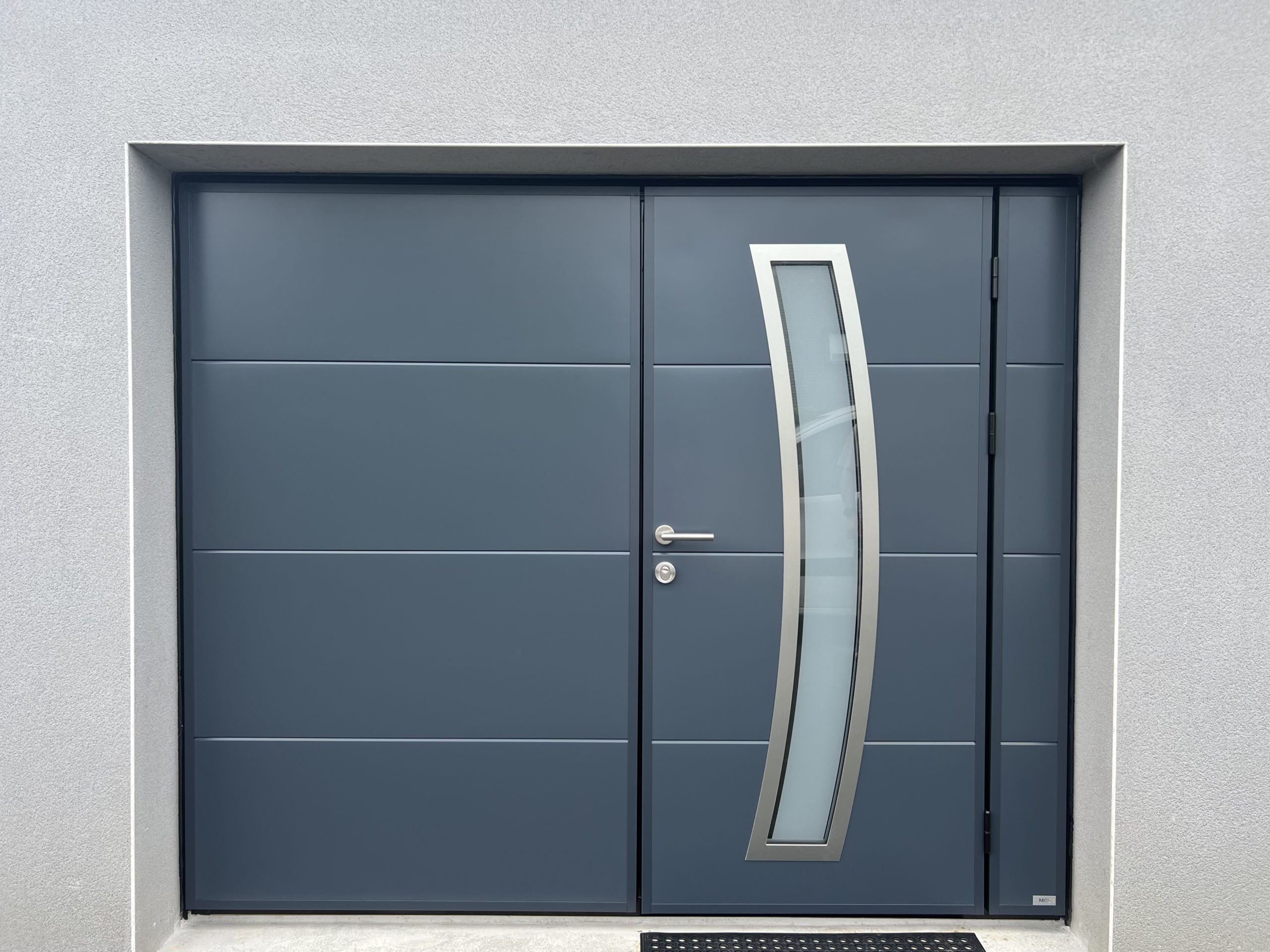 IMG_6232 Porte de garage basculante Moos gris anthracite