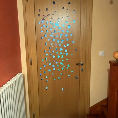 Porte d'entrée mixte bois/alu Minco Natura