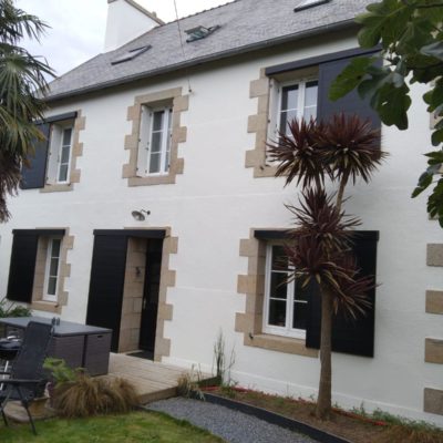 Rénovation maison en pierre à Pont-de-Buis, Finistère